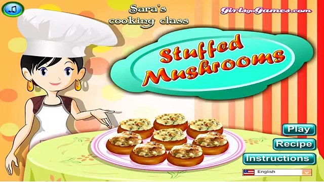 Saras Cooking Class Stuffed Mushrooms | Sara Cooking Games To Play | totalkidsonline