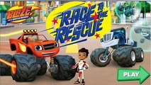 Blaze Race To The Rescue - Blaze And Monster Machines Cartoon - Children Games To Play