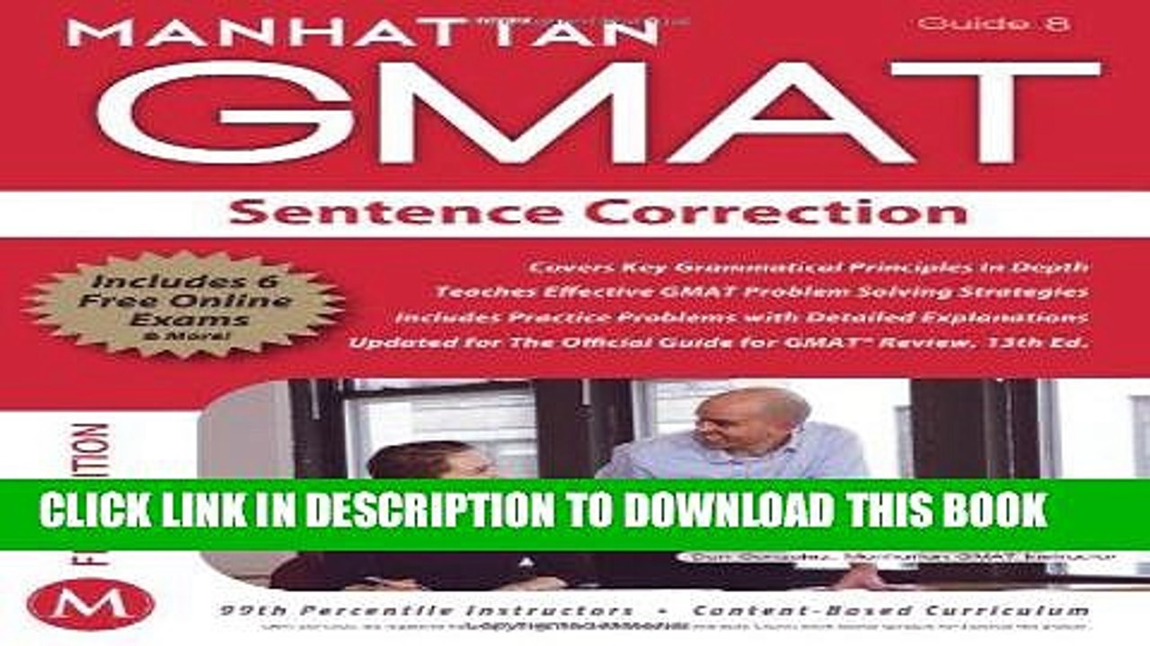 [PDF] Sentence Correction GMAT Strategy Guide, 5th Edition (Manhattan GMAT Preparation Guide: