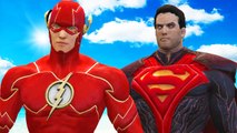 THE FLASH VS SUPERMAN REGIME - EPIC SUPERHEROES BATTLE