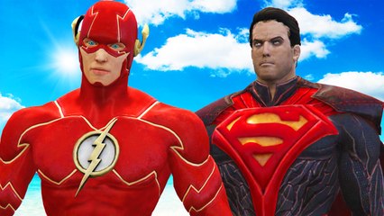 THE FLASH VS SUPERMAN REGIME - EPIC SUPERHEROES BATTLE