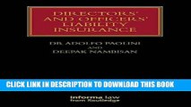 [PDF] Directors  and Officers  Liability Insurance (Lloyd s Insurance Law Library) Full Online