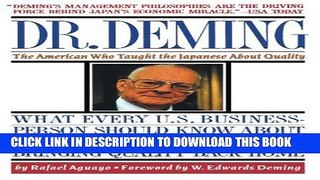 [FREE] EBOOK Dr. Deming: The American Who Taught the Japanese About Quality ONLINE COLLECTION