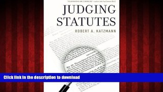 Best books  Judging Statutes online to buy