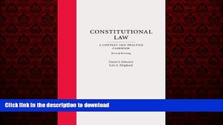 liberty books  Constitutional Law: A Context and Practice Casebook, Revised Printing online