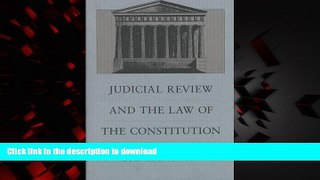 Buy book  Judicial Review and the Law of the Constitution online to buy
