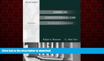 liberty books  American Constitutional Law: The Structure of Government, Volume I (American