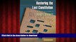 Buy books  Restoring the Lost Constitution: The Presumption of Liberty online to buy