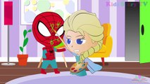 Spiderman and Frozen Elsa Prank Magic Hair New Episodes! Spiderman Frozen elsa Superheroes In Real L