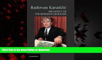 Best books  Radovan KaradÅ¾iÄ�: Architect of the Bosnian Genocide online for ipad