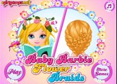 Baby Barbie Flower Braids | Game | ベイビーバービーヘアーサロンごっこ遊びゲーム｜lets play! ❤ Peppa Pig
