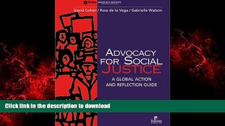 Buy book  Advocacy for Social Justice: A Global Action and Reflection Guide online to buy