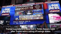 Trump supporters in Times Square optimistic as results come in