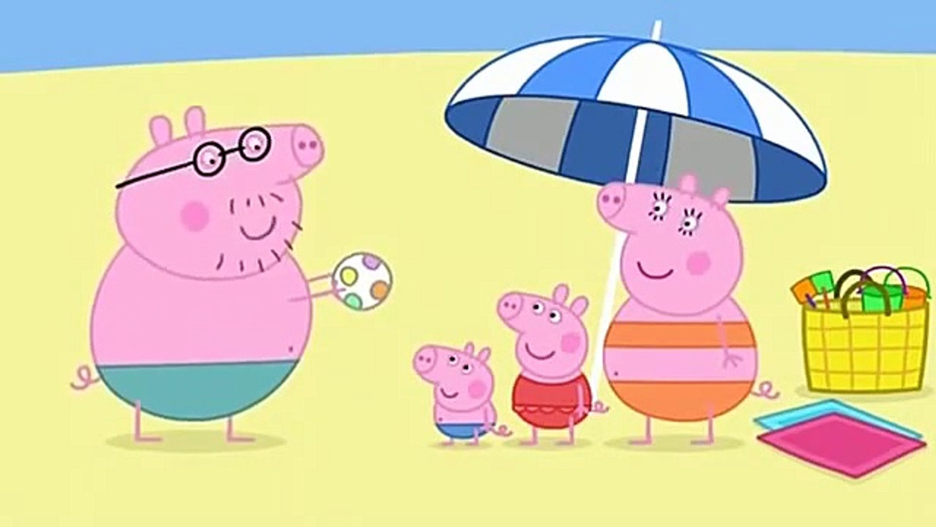 Peppa Pig Season 1 Episode 48 In English At The Beach 動画 Dailymotion