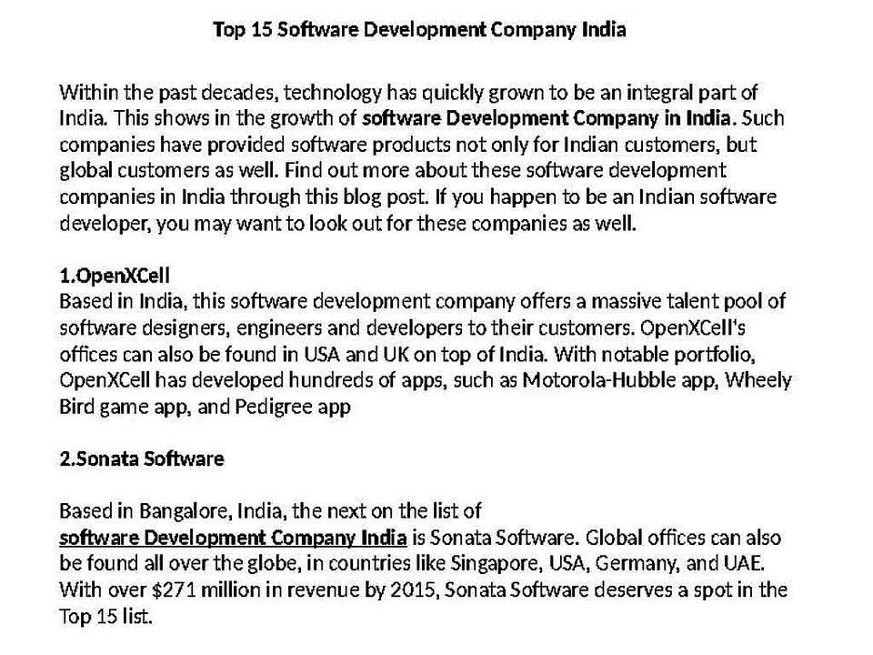 Software Development Company