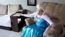Frozen Elsa vs Maleficent vs The Genie Elsa turns into Little Elsa Real Life Superhero Movie