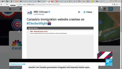 US Presidential election: Canada's Immigration website crashes due to huge requests number