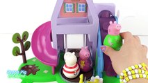 Peppa Pig Toys ❤️ Peppa, George and Suzy Weebles Travel by Yellow Car ❤️ Peppa Pig is Online