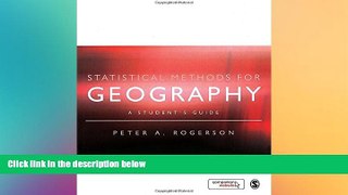 Must Have  Statistical Methods for Geography: A Student s Guide  Buy Now