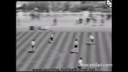 04.09.1955 - 1955-1956 European Champion Clubs' Cup 1st Round 1st Leg Sporting Lisbon 3-3 FK Partizan