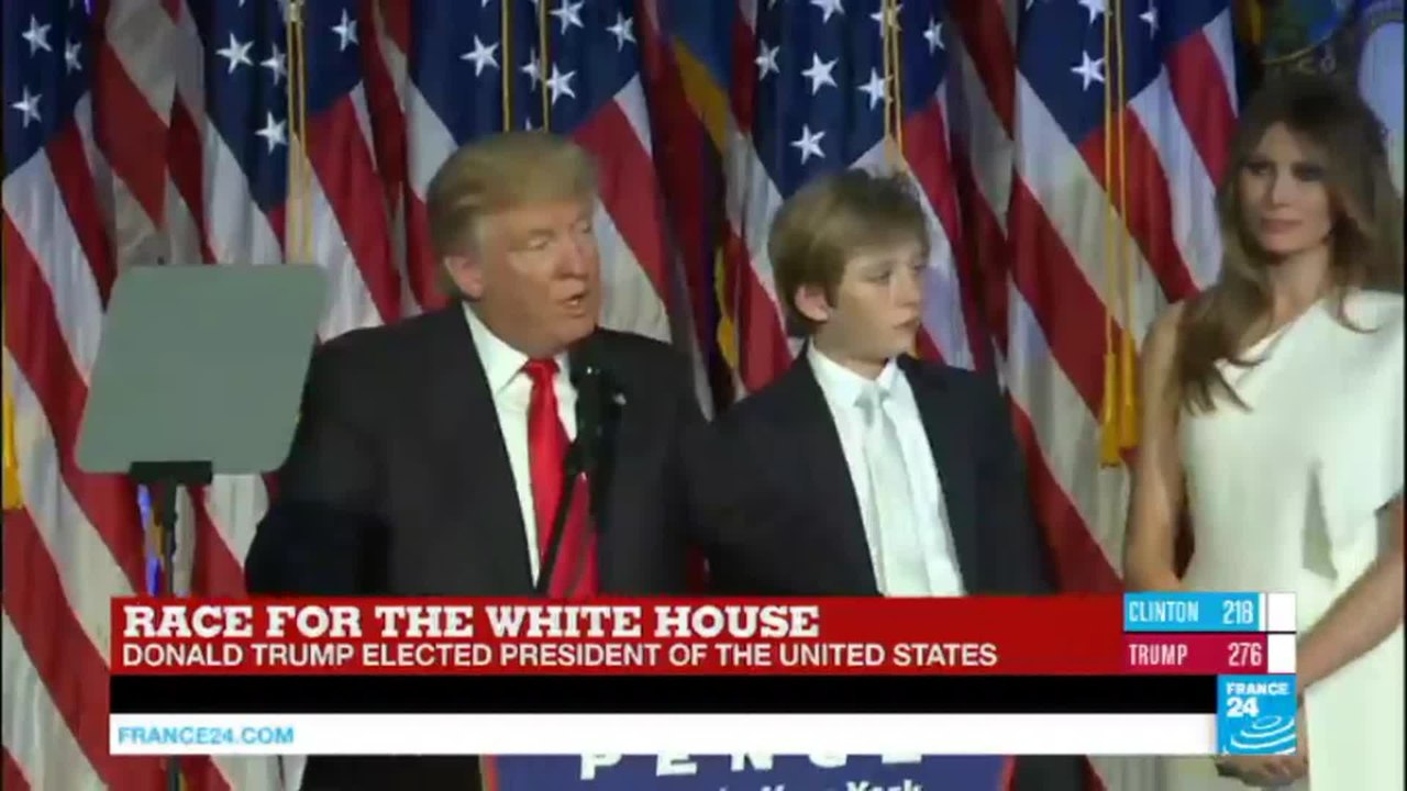 Donald Trump: "Hillary Clinton congratulated us for our victory, we owe her a debt of gratitude"