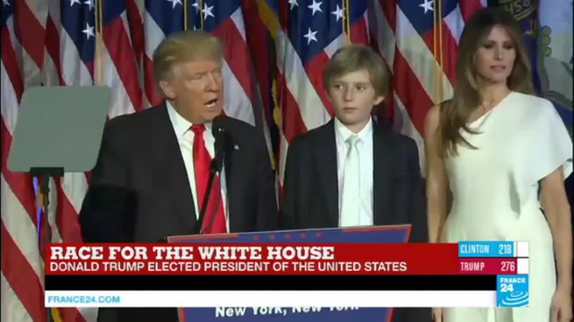 US Elections: Donald Trump elected president of the United States addresses the American nation
