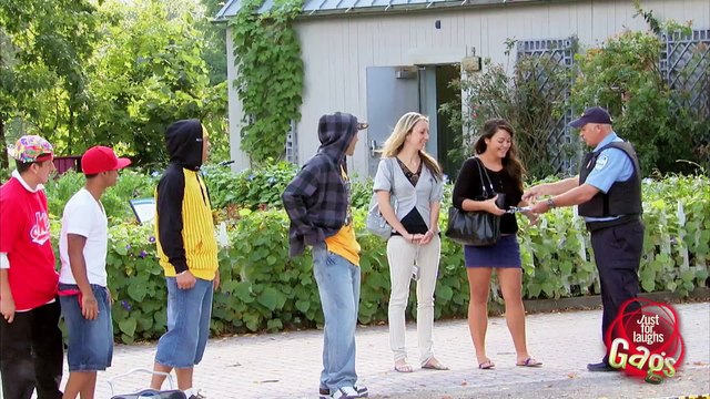 Hip Hop Dancing Cop Does The Moonwalk Gag