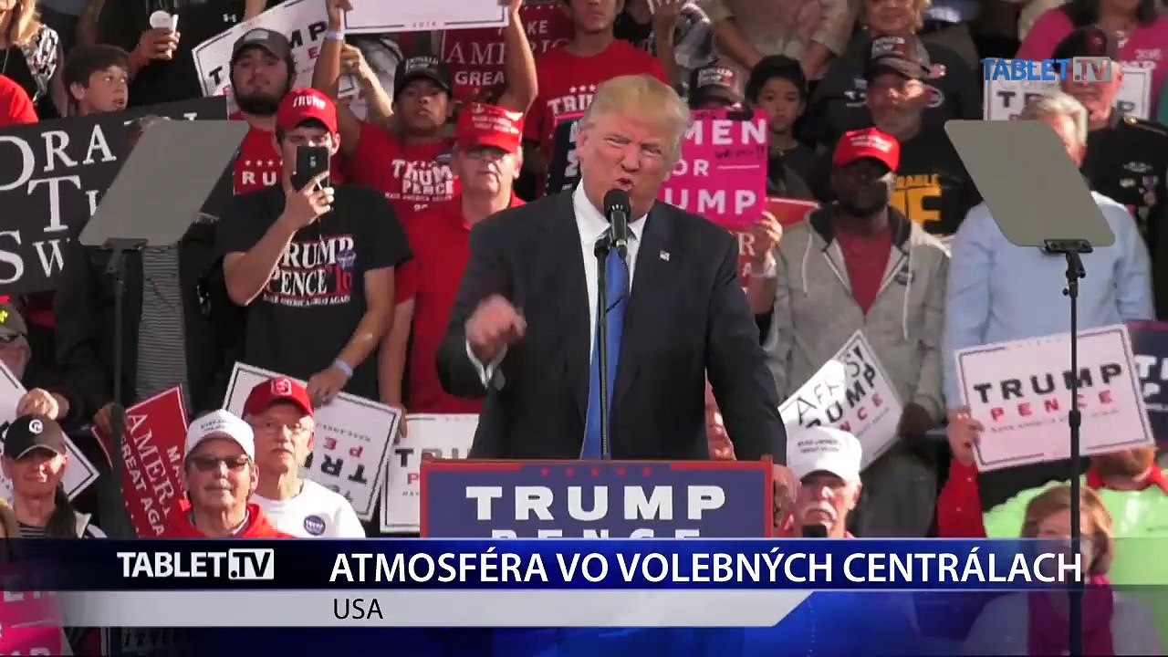 Víťazom amerických prezidentských volieb sa stal Trump, pozrite sa na atmosféru vo volebných centrálach
