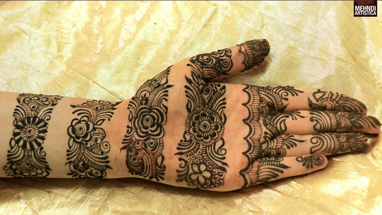 Beautiful Easy Bangle Style Mehndi Designs For Full Hands_Latest ...