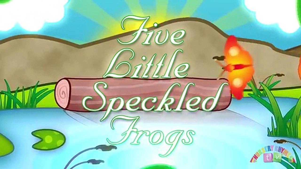 FIVE LITTLE SPECKLED FROGS | Nursery Rhymes TV. Counting song for Baby and Toddler.