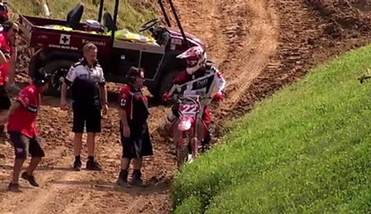 Moto cross Grosse chute de Chad Reed
