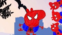 Peppa Pig Spiderman Ride a Bike Finger Family Nursery Rhymes Lyrics Learn Colors Peppa Pig Episodes