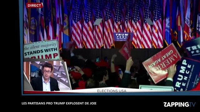 Elections américaines : Donald Trump devient le 45e PR des États-Unis, ses militants explosent de joie