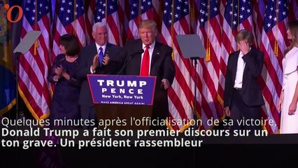 Les premiers mots du président Donald Trump