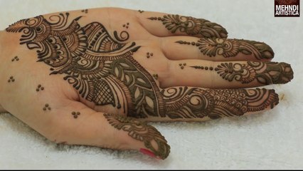 Learn To Draw Simple Arabic Mehndi Designs For Hands_Easy Beautiful Mehendi