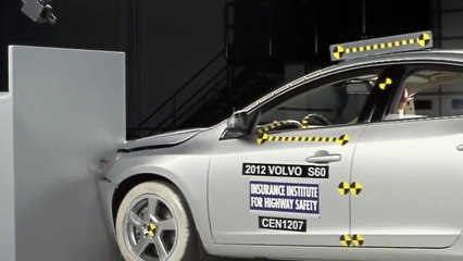 Download Video: 2012 Volvo S60 small overlap IIHS crash test