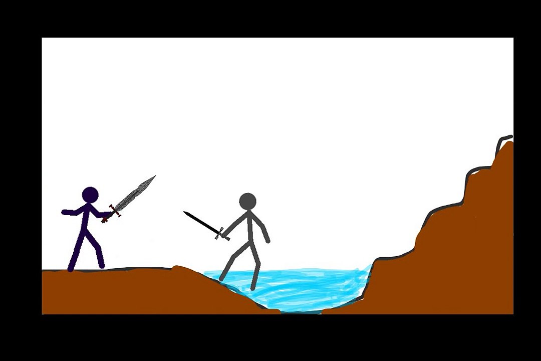 Sword fight scene
