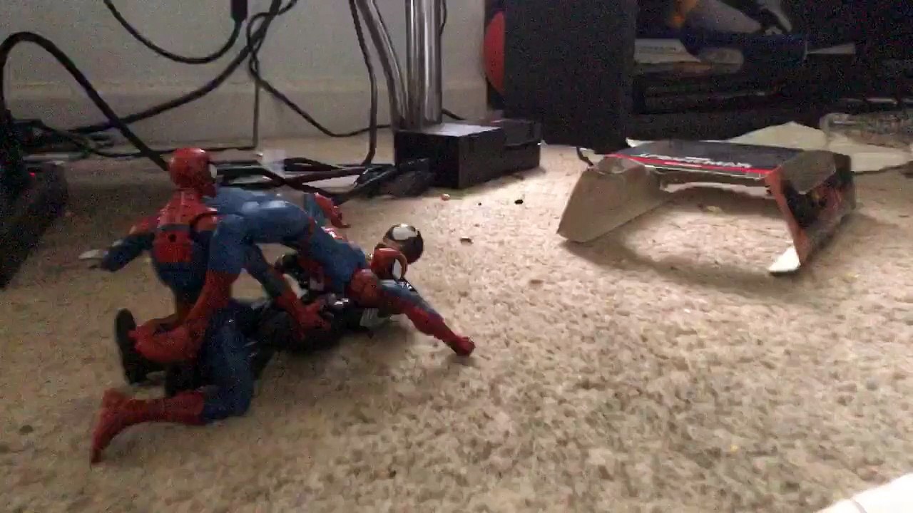 stop motion venom vs spiderman