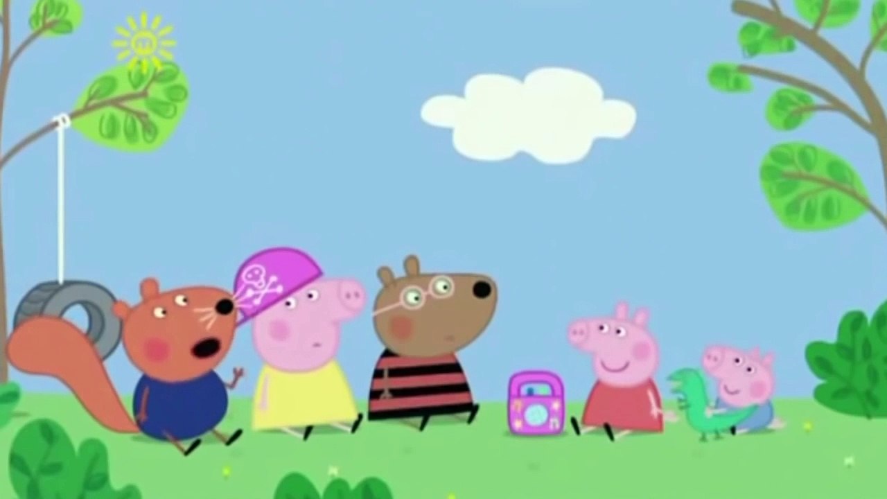 Peppa Pig listens to a Certified Hood Classic