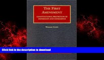 Read books  The First Amendment: Constitutional Protection of Expression and Conscience