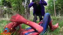 Spiderman vs BEES w Crazy Joker Bees Spidergirl Doctor Spiderman Fun Superhero in Real Life