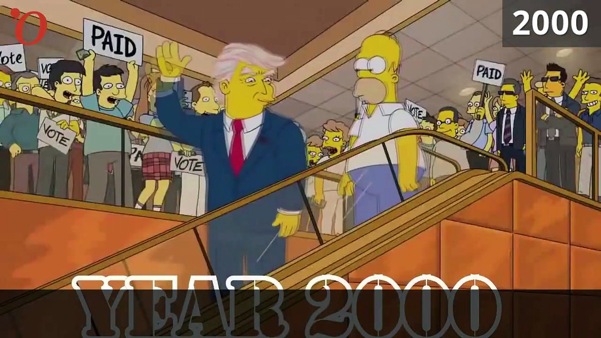 Donald Trump président : les Simpsons l'avaient prédit en 2000 - Vidéo  Dailymotion