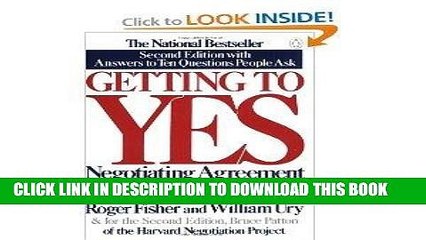 [PDF] FREE Getting To Yes - Negotiating Agreement Without Giving In, Second Edition with Answers