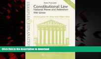 Read book  Examples   Explanations: Constitutional Law: National Power   Federalism, 5th Ed.