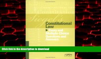 Buy books  Constitutional Law: Essay and Multiple-choice Questions and Answers (Siegel s)