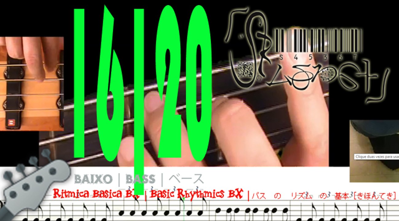 Basic Rhythmic BX 16 | Rítmica Básica BX 16 | 十六 ： ベース　の　リズム　の　基本［きほん］