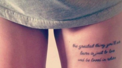 Modèles tatouage femme cuisse