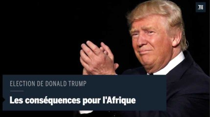 Election de Trump : " C'est une bonne nouvelle pour les présidents africains contestés"