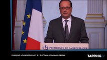 Élections américaines – Donald Trump Président : François Hollande le félicite par dépit (Vidéo)