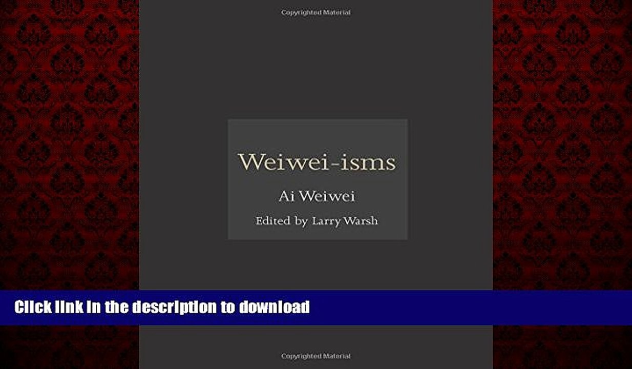 Read book  Weiwei-isms